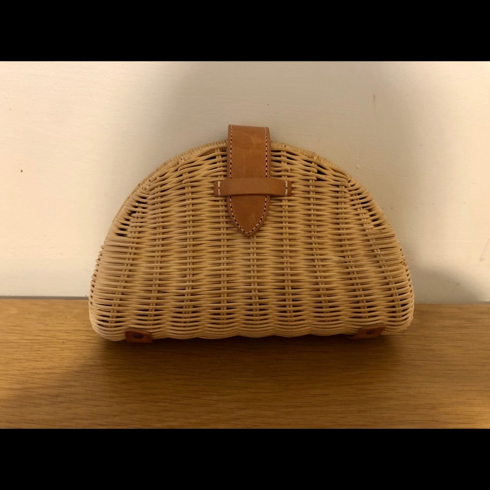 J Crew Straw Clutch